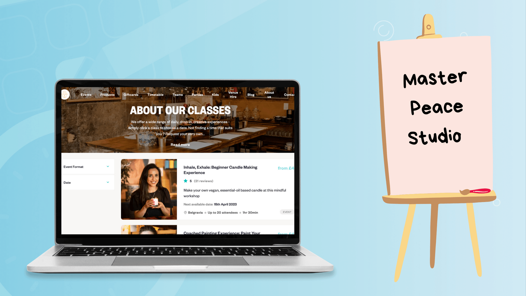 An all new website for MasterPeace Studio